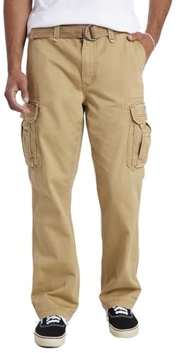 UNIONBAY mens Survivor Iv Relaxed Fit Cargo - Reg and Big Tall Sizes Casual Pants, Rye, 32W x 30L US