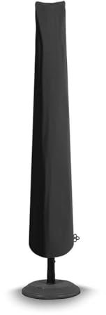 Bosmere Protector 6000 | Garden Parasol Umbrella Cover | L 216cm circ.152cm | 100% Waterproof, UV Protected, Heavy Duty 600D | 6 Year Guarantee | D596, Black