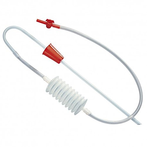 STERYL Travasatore per Vino Olio sterile con innesco a polmone Rubinetto e Tubo di pescaggio Riempibottiglie