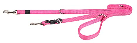 Rogz Snake Leine, vielfältig einsetzbar, reflektierend, Pink