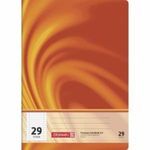 Brunnen 25 x Schulheft Young Vivendi A4 Lineatur 29 90 g/qm 16 Blatt