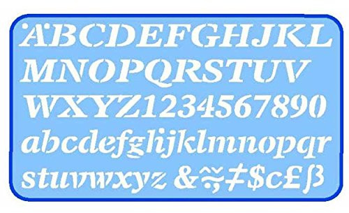 Helix 20mm 2cm Italic Letter Stencil