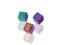 Creative-Beads Perlen Hämatit Würfel 4mm, Strang c. 40cm/90-100St.. Regenbogenfarben, zum selber machen von Schmuck, Deko und basteln