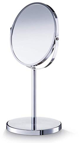 Zeller 18410 Kosmetikspiegel, 1x/3x, Metall verchromt, ca. Ø 17; Ø 15 x 35 cm, small
