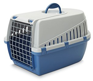 Savic Trotter 2 Transportbox, Atlantic Blue/ hellgrau, 56 x 37,5 x 33 cm
