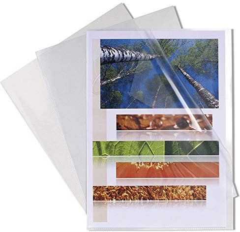 Exacompta 325005E 10er Pack PP-Kunststoff Aktenhüllen. Für DIN A3 transparent glaskalr farblos oben und seitlich offen Plastikhülle Klarsichthülle für Büro und die mobile Organisation