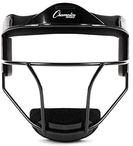 Champion Sports Unisex – Erwachsene Fielders Face Mask Softball-Gesichtsmaske aus Stahl, schwarz, Adult