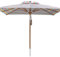 anndora® Sonnenschirm Gartenschirm 3 x 3 m eckig wasserabweisend - knickbar gestreift 7 Farben