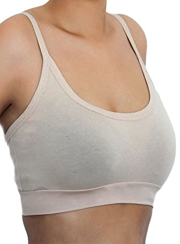 Damen Bustier Bio-Baumwolle Sport BH Top Unterhemd 9 Farben Yoga Pilates Fitness