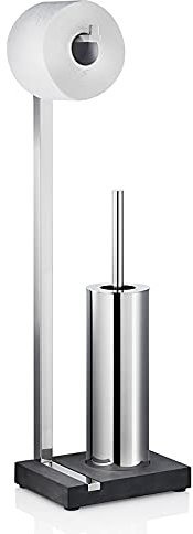 Blomus,68820,Menoto AA8- WCBürstenhalter Edelstahl fürToilettenbürste und WC Rollen
