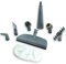 Qualtex First4spares Brush Nozzle and Window Cleaning Pad Tool Accessory Pack for VAX Steam Cleaners, White/Grey