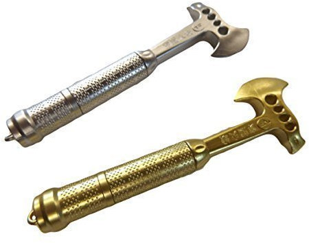 Fat-catz-copy-catz novelty plastic axe hobbit dwarf pen in gold/silver chosen randomly posted