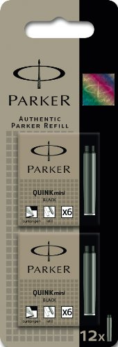 Parker Tintenpatrone Quink Mini schwarz