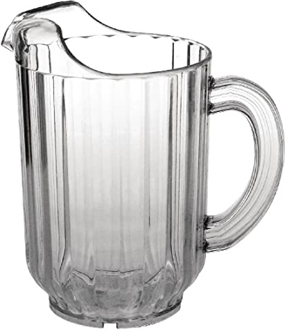 Olympia Kristallon Polycarbonate Pitcher Glasswasher Safe, 1.4Ltr | Shatterproof construction ensures safety in busy commercial environments, with a drip-free spout for precise pouring.