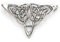Bijoux celtique triangle Broche 925 Argent Massif, gewand aiguille celtique Dimensions : 4 cm x 3 cm