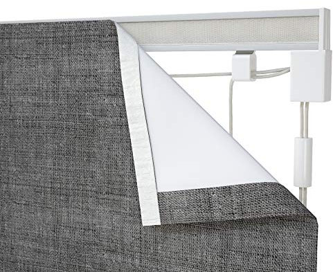 Speedy Corded Aluminium Roman Blind Kit, Satin Silver, 180 Cm