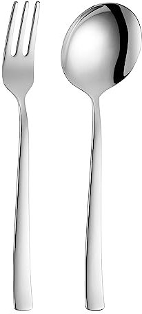 Zwilling Bela, 2-teiliges Spaghettibesteck aus Edelstahl 18/10, Silber, zeitgenössisch, Spülmaschinenfest