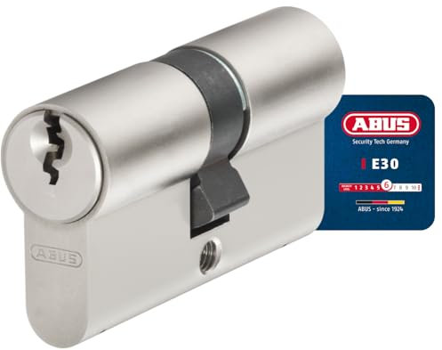 ABUS Profilzylinder E30NP 45/45 - Türschloss mit Not- und Gefahrenfunktion inkl. 5 Schlüssel - ABUS Sicherheitslevel 6