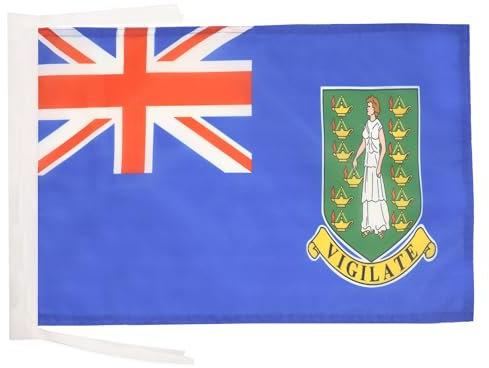 Drapeau Iles Vierges britanniques 45x30cm - PAVILLON anglais 30 x 45 cm haute qualité - AZ FLAG