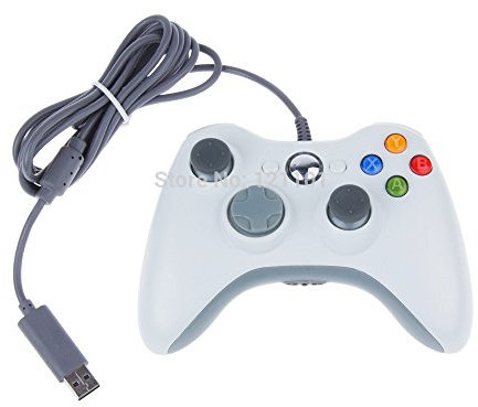 AMGGLOBAL® NEW WHITE COMPATIBLE WIRED USB CONTROLLER CONSOLE GAME PADS FOR MICROSOFT XBOX 360 & PC WINDOWS ELITE