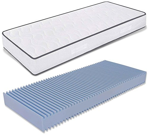 MiaSuite Matratze 90x180 cm, Höhe 18 cm - aus Waterfoam, Atmungsaktive, Antiallergisch und Milbendicht. Modell: Primavera H18
