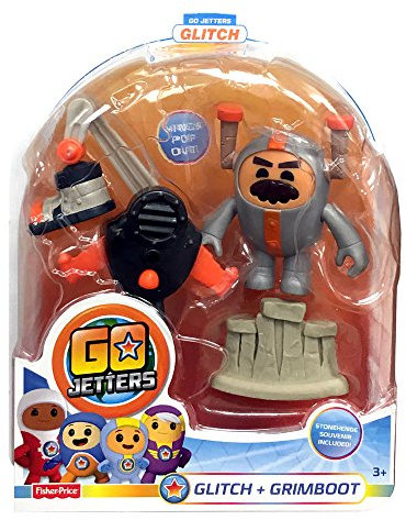 Go Jetters – Glitch Spielfigur + Grimbot-Zubehör