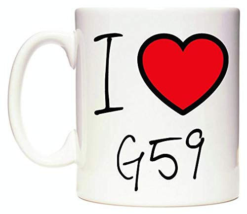 WeDoMugs I Love G59 11oz Ceramic Coffee Tea Gift Mug Cup