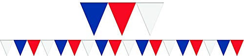 amscan 12173 Banner Penn Outdoor: R/W/B 36M