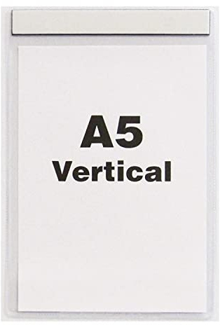 Strength Clear Magnetic Document Pocket ID, A5 Vertical (160mm x 215mm) Magnetic Frames for Photo, Sheet and Durable Presentations, Ideal Rigidity for Everyday Use (Pack of 10)