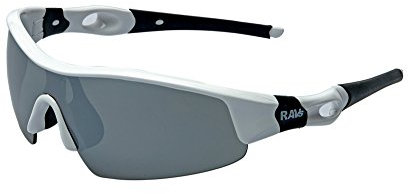 RAVS - Uni HIGH SPORTBRILLE Skibrille - RADBRILLE -Triathlon - Beach Volleyball - Extrem Kitesurf -Sonnenbrille Weiss