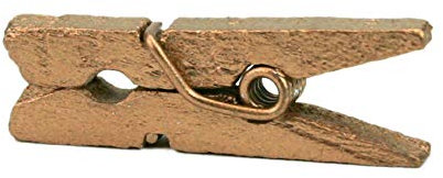 LWR CRAFTS Mini pinces à linge en bois 15 couleurs 100 par paquet 1 2,5 cm (doré)