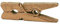 LWR CRAFTS Mini pinces à linge en bois 15 couleurs 100 par paquet 1 2,5 cm (doré)
