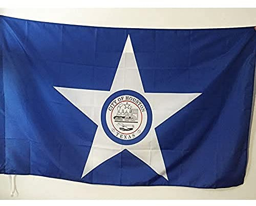 AZ FLAG - Drapeau Houston - 150x90 cm - Drapeau Ville De Houston - Texas 100% Polyester Avec Fourreau et cordelette - Pavillon 110 g