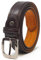 Ossi Herren 28mm Leder gefüttert Anzuggürtel Braun - Groß