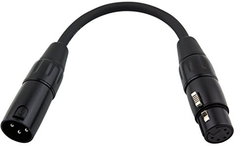 Pig Hog PX-DMX5F 5-Pin DMXF to 3-Pin XLRM Adapter Cable, 6