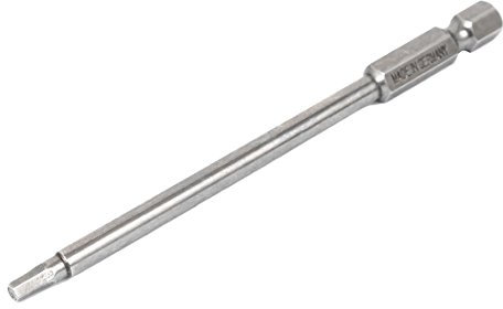 Sourcingmap 100mm Long 1/4 Hex Shank 3mm Hexagonal Tip Magnetic Hexagon Screwdriver Bit