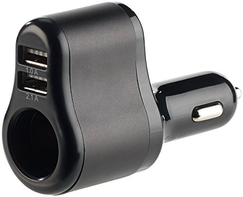 revolt Kfz Verteiler: Kfz-Netzteil mit 12/24-V-Zigarettenanzünder und 2X USB, 3,1 A, 15,5 W (LKW Zigarettenanzünder Adapter, USB 12V, Auto Doppelstecker)