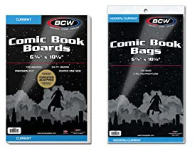 1 X 100 Current Size Comic Book Bags & Boards Combo Bundle by Comictopia
