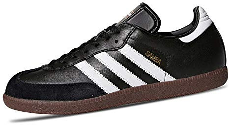 adidas Herren Samba Laufschuh, Black White 019000, 42 2/3 EU