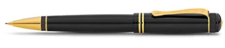 Kaweco DIA2 Drehbleistift Gold 0.7 mm HB I Exklusiver mechanischer Bleistift aus Acryl inklusive edler Schatulle I Nostalgischer Luxus Bleistift 14 cm