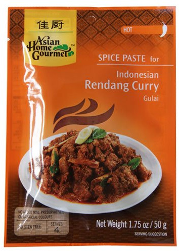 Asian Home Gourmet Indonesian Rendang Curry Paste - 12 x 50g