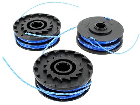 Ryobi Bobine a Filo Doppio da 1.6 mm per Tagliabordi Elettrici Ryobi (RLT4125, RLT5127, RLT6130), Confezione da 3