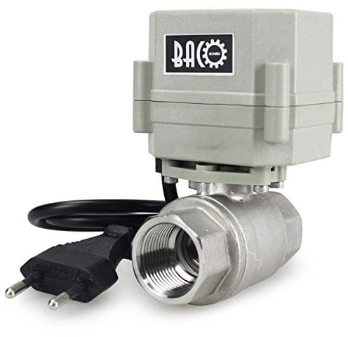 BACOENG AC110/230V 2 Wege 3/4 Edelstahl Motorkugelhahn Elektrische Zonenventil mit Stecker NC