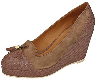 Heine - Best Connections Damen-Schuhe Keilpumps Braun