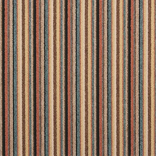 Dandy by William Armes, Ios Stripe Indoor Washable Runner, Brown, 180 x 67