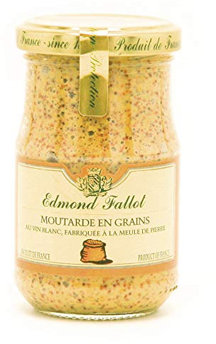 EDMOND FALLOT Moutarde en Grains au Vin Blanc Bocal 210 g