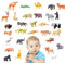 Niktule Adventskalender Tiere | Weihnachten realistische Tierfigur Spielzeug - Countdown mit Tierspielzeug für Kinder, Klassenzimmerpreise