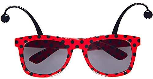 W WIDMANN MILANO Party Fashion - Brille mit Fühlern, Biene oder Marienkäfer, Tierbrille, Party Animal, Spaßbrille