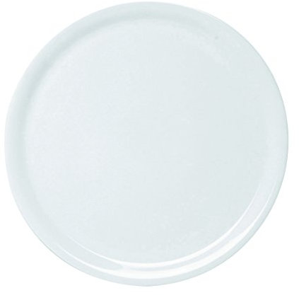 Excelsa Assiette à pizza en céramique Napoli, diamètre 31 cm, blanche