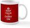 CafePress Red Keep Calm and Carry On Mug 11 oz (325 ml) Ceramic Coffee Mug